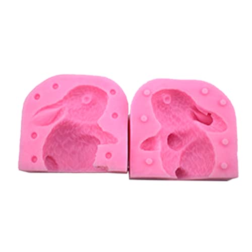 Nettes Kaninchenform Schokoladenformformen Fondant Backkuchenformputz Gips Handgefertigtes Seifenform Silikonmaterial Zum Backen von BABYVIVA