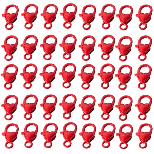 Packung Von 40 Farbenfrohen Love Heart Lobster CLASPS HAKE Steckverbinder Tragbar Für Schmuckverbindungen Und Zubehör Packung Von 40 Farbenfrohen Love Heart Lobster CLASPS HAKE Steckverbinder Tragbar Für Schmuckverbindungen Und Zubehör von BABYVIVA