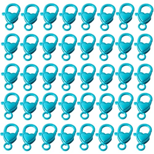 Packung Von 40 Farbenfrohen Love Heart Lobster CLASPS HAKE Steckverbinder Tragbar Für Schmuckverbindungen Und Zubehör Packung Von 40 Farbenfrohen Love Heart Lobster CLASPS HAKE Steckverbinder Tragbar Für Schmuckverbindungen Und Zubehör von BABYVIVA