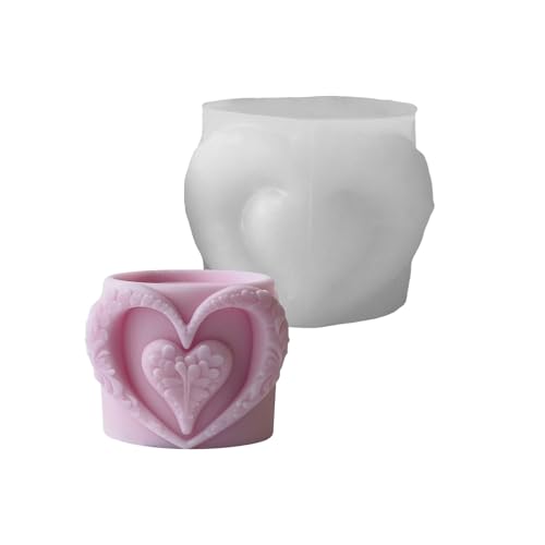 Robte Silikonform Für Herzförmige Tassen Kerze Duft Kerzenform Für Die Herstellung Individueller Wohndekorationen von BABYVIVA