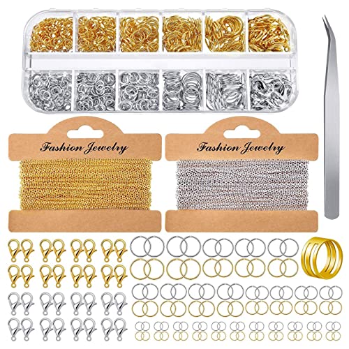 Schmuck Kette 1000x Sprungringe 40x Hummerverschlüsse Mit Gebogenen Pinzettensprungringöffner Schmuck Gold Silber Schmuck Kette 1000x Sprungringe 40x Hummerverschlüsse Mit Gebogenen Pinzettensprungringöffner Schmuck Gold Silber von BABYVIVA