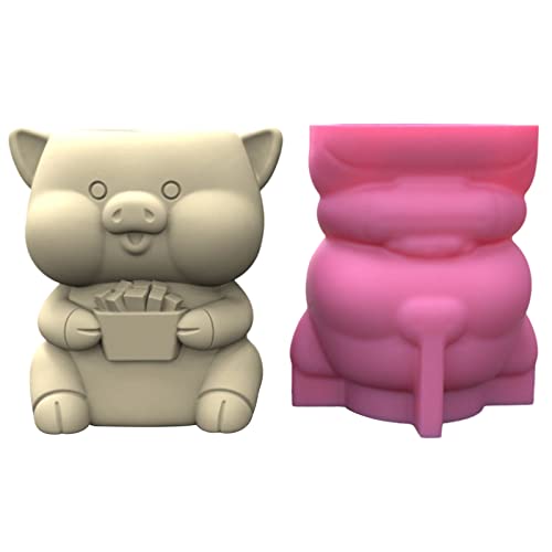 Schweinblüten Topf Silikonform Piggy Blumepot Epoxidharz Gussform Formen Kerzenhalter Harzform Für Aufbewahrungsbox von BABYVIVA
