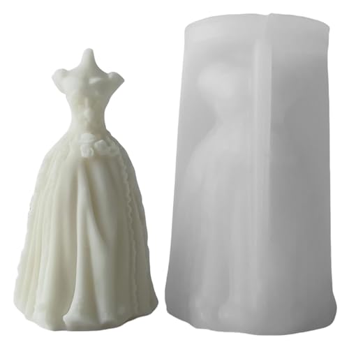 Set Von 3 Blumen Silikonformen Für Kerzen Die Handgefertigte Seifenfondantkuchen Mit Romanischen Designs Dekorieren von BABYVIVA