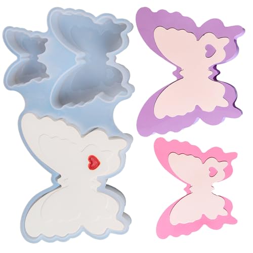 Silikonformen Lieben Schmetterlingsgussformen Seifenformen Pflastern Formen Ornament Formen Epoxidharzformen Handwerksbedarf von BABYVIVA