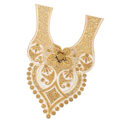 Stickerei Perlen Pailletten Applique Nähen Auf Kragen Patches Applique Hochzeitskleid Applique Für Hochzeitskleid Abendkleid von BABYVIVA