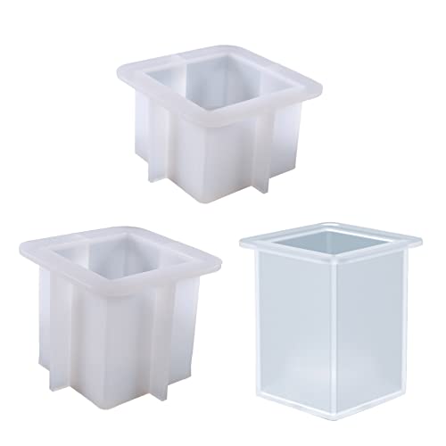 Teelicht Kerzenhalterform Für Epoxidharz Silikon Würfel Kerzenhalter Harzform Blütenknopf Pflanzentopf Formen von BABYVIVA