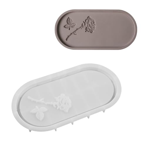 Vielseitige Silikonharzplattenform Formen Harz Tassenschale Schale Schalenform Elliptisch Geformt Für Epoxidharz Gusshandwerk von BABYVIVA