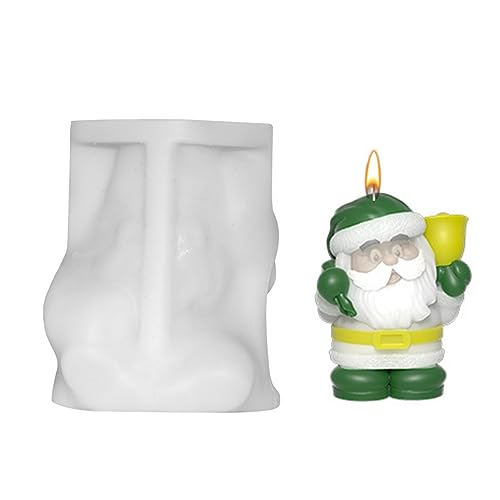 Weihnachten Santa Silicon Schimmel Feste Dekorationen Aromatherapie Gips Harz Schimmel Duft Kerzenform Handwerk von BABYVIVA