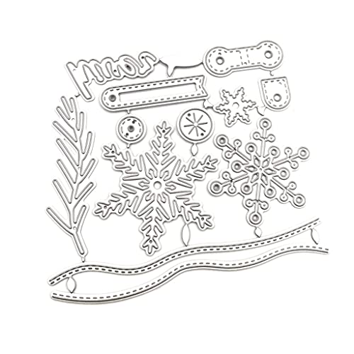 Weihnachten Schneeflocke Metall Schneidstirme Stencil Scrapbooking Album Paper Card Vorlage Form Prägefahrzeughandwerk Weihnachten Schneeflocke Metall Schneidstirme Stencil Scrapbooking Album Paper Card Vorlage Form Prägefahrzeughandwerk von BABYVIVA