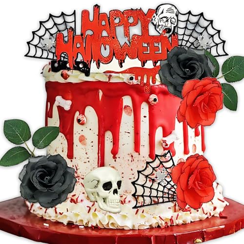 11 Stück Halloween Kuchendekoration Hexe Geist Kuchen Topper Rip Kuchen Dekoration Geburtstag Dekoration für Jungen Mädchen Halloween Party Supplies 11 Stück Halloween Kuchendekoration Hexe Geist Kuchen Topper Rip Kuchen Dekoration Geburtstag Dekoration für Jungen Mädchen Halloween Party Supplies von BACH AND BOOZY