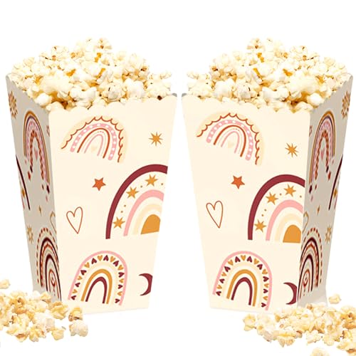 16 Stück Boho Regenbogen Groovy Popcorn Boxen Gastgeschenke Süßigkeiten Leckereien Boxen für Boho Hippie Groovy Party Dekorationen Retro Babyparty Hochzeit Brautparty Supplies 16 Stück Boho Regenbogen Groovy Popcorn Boxen Gastgeschenke Süßigkeiten Leckereien Boxen für Boho Hippie Groovy Party Dekorationen Retro Babyparty Hochzeit Brautparty Supplies von BACH AND BOOZY