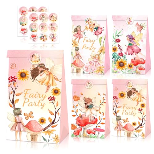 BACH AND BOOZY 12 PCS Fairy Party Favor Bags Feen Partei Gefälligkeiten Schachteln Fee Pilz Partei Schachteln Wilde Pilze Partei Zubehör BACH AND BOOZY 12 PCS Fairy Party Favor Bags Feen Partei Gefälligkeiten Schachteln Fee Pilz Partei Schachteln Wilde Pilze Partei Zubehör von BACH AND BOOZY