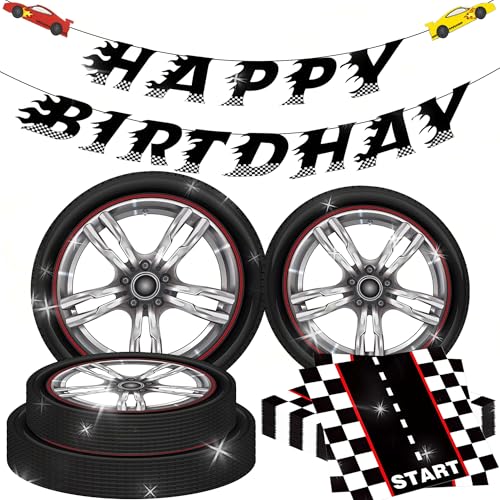 BACH AND BOOZY Racing Car Geburtstag Partygeschirr Jungen Rennwagen Happy Birthday Banner Kindergeburtstag Party Supplie Autos Pappteller Servietten Tischdecke für 16 Gäste BACH AND BOOZY Racing Car Geburtstag Partygeschirr Jungen Rennwagen Happy Birthday Banner Kindergeburtstag Party Supplie Autos Pappteller Servietten Tischdecke für 16 Gäste von BACH AND BOOZY