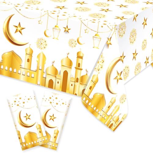 BACH AND BOOZY Ramadan Mubarak Tischdecken Eid Mubarak Dekorationen,Kunststoff Ramadan Eid Party Tischdecken für Ramadan Party Favors Supplies BACH AND BOOZY Ramadan Mubarak Tischdecken Eid Mubarak Dekorationen,Kunststoff Ramadan Eid Party Tischdecken für Ramadan Party Favors Supplies von BACH AND BOOZY