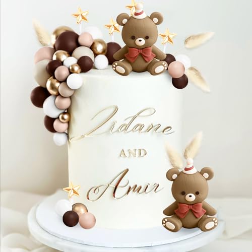 BACH AND BOOZY Teddybär Tortendeko Tortendeko Taufe Junge Tortendeko Mädchen 1 Jahr Blau Tortendeko Teddybär Kuchen Dekoration für Hochzeit Baby Shower Geburtstag Party BACH AND BOOZY Teddybär Tortendeko Tortendeko Taufe Junge Tortendeko Mädchen 1 Jahr Blau Tortendeko Teddybär Kuchen Dekoration für Hochzeit Baby Shower Geburtstag Party von BACH AND BOOZY