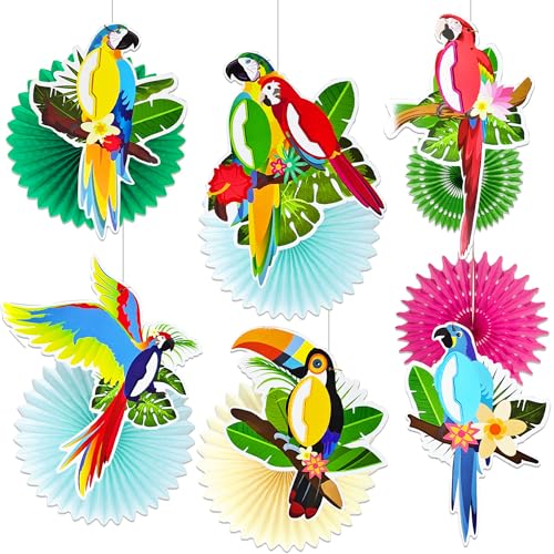 Tropische Vögel Hawaiianischer Strand Luau Party Waben Papier Ausschnitte Papagei Wabe Palmblätter Banner Hängende Dekorationen Tiki Bar Zubehör Tropische Vögel Hawaiianischer Strand Luau Party Waben Papier Ausschnitte Papagei Wabe Palmblätter Banner Hängende Dekorationen Tiki Bar Zubehör von BACH AND BOOZY