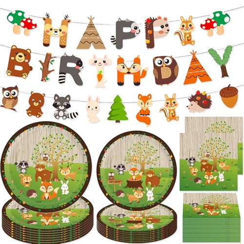 BACH AND BOOZY Waldtiere Partyzubehör Waldtiere Safari Partygeschirr Geburtstag Banner Deko Geschirr Papier Teller PapierTassen Servietten für Geburtstag Party BACH AND BOOZY Waldtiere Partyzubehör Waldtiere Safari Partygeschirr Geburtstag Banner Deko Geschirr Papier Teller PapierTassen Servietten für Geburtstag Party von BACH AND BOOZY