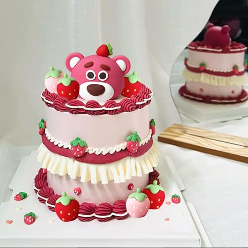 Beeren-Erdbeer-Geburtstagstortenaufsatz, Dekoration, süße Früchte, Themenparty, Erdbeere, Babyparty, Geburtstagsparty-Zubehör Beeren-Erdbeer-Geburtstagstortenaufsatz, Dekoration, süße Früchte, Themenparty, Erdbeere, Babyparty, Geburtstagsparty-Zubehör von BACH AND BOOZY