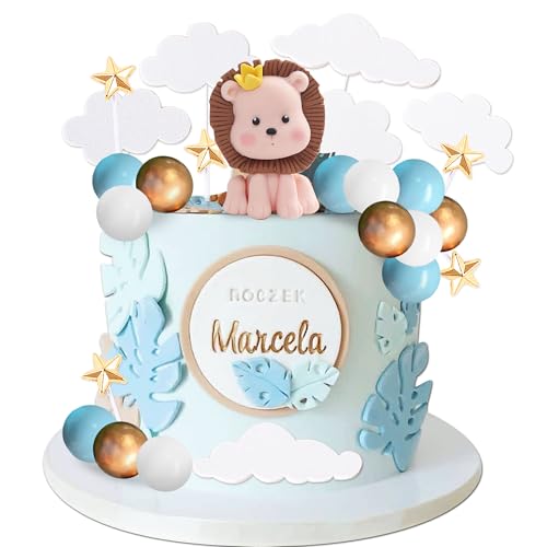 Blau Lion Tortendeko Taufe Junge Tortendeko Mädchen 1 Jahr Blau Teddybär Kuchen Dekoration für Hochzeit BabyShower Geburtstag Party Blau Lion Tortendeko Taufe Junge Tortendeko Mädchen 1 Jahr Blau Teddybär Kuchen Dekoration für Hochzeit BabyShower Geburtstag Party von BACH AND BOOZY