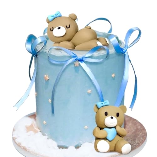 Blauer Bär Kuchendekoration Blaue Goldkugeln Kuchen topper Bären Kuchen dekoration Baby Shower Geburtstag Kuchendekoration Blauer Bär Kuchendekoration Blaue Goldkugeln Kuchen topper Bären Kuchen dekoration Baby Shower Geburtstag Kuchendekoration von BACH AND BOOZY