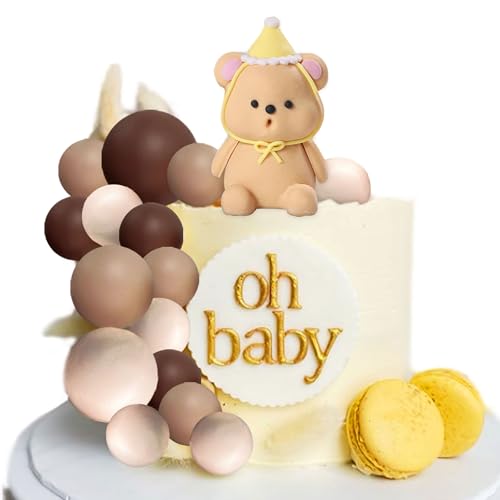 Braunbär Tortendeko Baby Bär Baby Shower Cake Topper Bären Tortendeko Baby Shower Geburtstag Kuchen Dekoration Braunbär Tortendeko Baby Bär Baby Shower Cake Topper Bären Tortendeko Baby Shower Geburtstag Kuchen Dekoration von BACH AND BOOZY