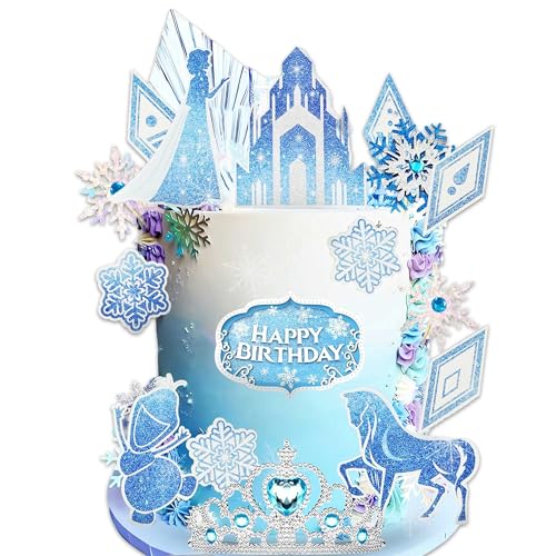 Frozen Cake Toppers Mädchen Geburtstag Kuchen Dekorationen Schneeflocke Cartoon Kuchen Dekorationen Schneeflocke Prinzessin Queen Geburtstag Party Favors Supplies Frozen Cake Toppers Mädchen Geburtstag Kuchen Dekorationen Schneeflocke Cartoon Kuchen Dekorationen Schneeflocke Prinzessin Queen Geburtstag Party Favors Supplies von BACH AND BOOZY