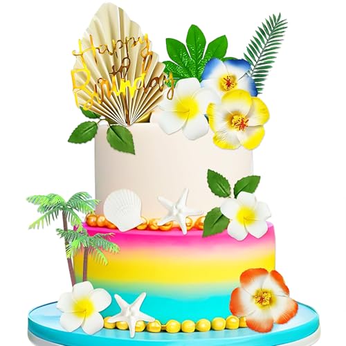 Hawaiianische Kuchendekorationen, tropische Kuchendekoration, Luau-Kuchenaufsätze, Vaiana-Kuchendekorationen, Hibiskusblumen für Motto-Party, Babyparty, Geburtstagsparty Hawaiianische Kuchendekorationen, tropische Kuchendekoration, Luau-Kuchenaufsätze, Vaiana-Kuchendekorationen, Hibiskusblumen für Motto-Party, Babyparty, Geburtstagsparty von BACH AND BOOZY