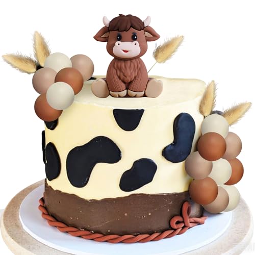 Kuchendekoration, Hochlandkuh, Partyzubehör für Hochlandkuh, Babyparty, Party, Geburtstag, Partyzubehör Kuchendekoration, Hochlandkuh, Partyzubehör für Hochlandkuh, Babyparty, Party, Geburtstag, Partyzubehör von BACH AND BOOZY