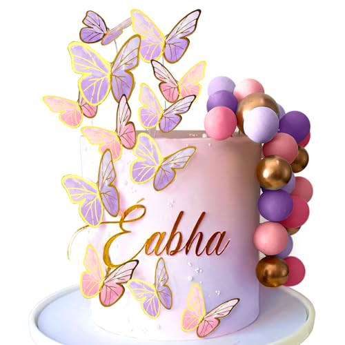 Lila Rosa Schmetterlinge Torten Deko Schmetterling Kuchen Dekor Schmetterlinge Deko Torte Tortendeko for Geburtstag Babyparty Hochzeit Lila Rosa Schmetterlinge Torten Deko Schmetterling Kuchen Dekor Schmetterlinge Deko Torte Tortendeko for Geburtstag Babyparty Hochzeit von BACH AND BOOZY