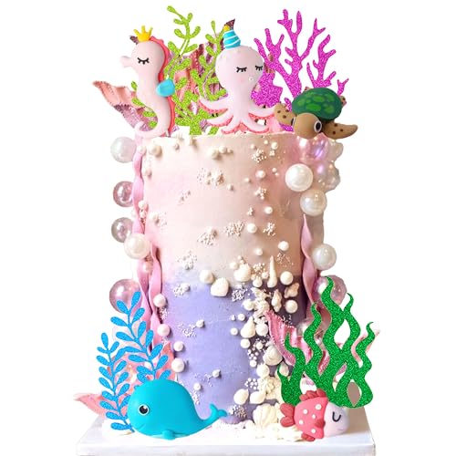 Meerestier Tortendeko Geburtstag Ozean Themen Kuchen Dekoration Deko Meerestier Kuchen Topper für Unter Meer Babydusche Party Dekor Meerestier Tortendeko Geburtstag Ozean Themen Kuchen Dekoration Deko Meerestier Kuchen Topper für Unter Meer Babydusche Party Dekor von BACH AND BOOZY