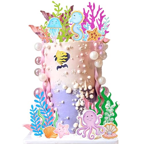 Ozean Themen Kuchen Dekoration Meerestier Tortendeko Geburtstag Meerestier Kuchen Topper für Unter Meer Themen Babydusche Party Dekor Ozean Themen Kuchen Dekoration Meerestier Tortendeko Geburtstag Meerestier Kuchen Topper für Unter Meer Themen Babydusche Party Dekor von BACH AND BOOZY