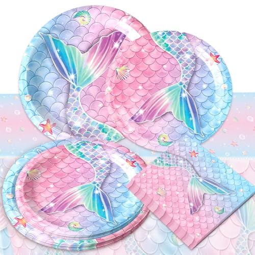 Pink Meerjungfrau Partygeschirr Set mit Tellern Meerjungfrau Partygeschirr Meerjungfrau Partyteller Geburtstag Deko Geschirr Meerjungfrau Pappteller Becher Servietten für Kindergeburtstag Deko Pink Meerjungfrau Partygeschirr Set mit Tellern Meerjungfrau Partygeschirr Meerjungfrau Partyteller Geburtstag Deko Geschirr Meerjungfrau Pappteller Becher Servietten für Kindergeburtstag Deko von BACH AND BOOZY