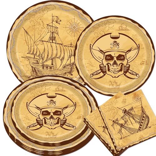 Piraten Partygeschirr für 20 Gäste Piraten Partyteller Geburtstag Geschirr Piratenschiff Party Pappteller Servietten Jungen Mädchen Pirate Kindergeburtstag Deko Piraten Partygeschirr für 20 Gäste Piraten Partyteller Geburtstag Geschirr Piratenschiff Party Pappteller Servietten Jungen Mädchen Pirate Kindergeburtstag Deko von BACH AND BOOZY