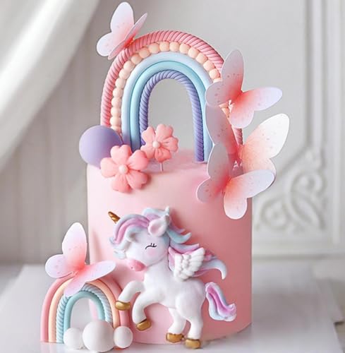 Pony Einhorn Kuchendekoration Pony Regenbogen Kuchen Topper Einhorn Party Gefälligkeiten Regenbogen Geburtstag Dekoration Geburtstag Kuchen Dekoration für Mädchen Pony Einhorn Kuchendekoration Pony Regenbogen Kuchen Topper Einhorn Party Gefälligkeiten Regenbogen Geburtstag Dekoration Geburtstag Kuchen Dekoration für Mädchen von BACH AND BOOZY