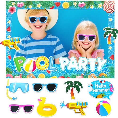 Pool Party Dekorationen Photo Booth Requisiten Rahmen Sommer Party Zubehör Luau Sommer Dekor Tropisch Hawaiianisch Geburtstag Photo Booth Requisiten Pool Party Dekorationen Photo Booth Requisiten Rahmen Sommer Party Zubehör Luau Sommer Dekor Tropisch Hawaiianisch Geburtstag Photo Booth Requisiten von BACH AND BOOZY