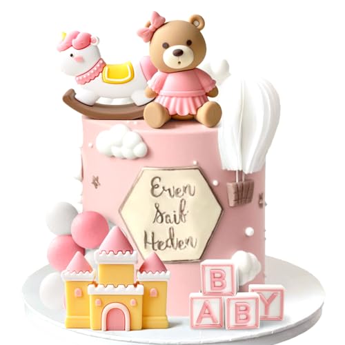Rosa Bär Kuchen-Deko für Babyparty & Geburtstag Teddybär Tortendeko Mädchen 1 Jahr Blau Tortendeko Teddybär Kuchen Dekoration für Hochzeit Baby Shower Geburtstag Party Rosa Bär Kuchen-Deko für Babyparty & Geburtstag Teddybär Tortendeko Mädchen 1 Jahr Blau Tortendeko Teddybär Kuchen Dekoration für Hochzeit Baby Shower Geburtstag Party von BACH AND BOOZY