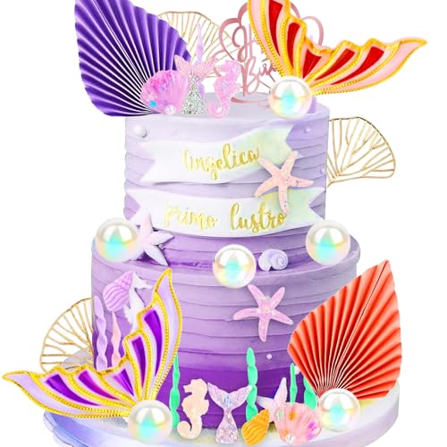 Tortendekoration unter dem Meer Muschel Kuchen Topper Meerjungfrau Schwanz Kuchen Topper Meerjungfrau Party Supplies Tortendekoration unter dem Meer Muschel Kuchen Topper Meerjungfrau Schwanz Kuchen Topper Meerjungfrau Party Supplies von BACH AND BOOZY
