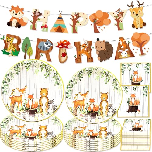 Waldtiere Safari Partygeschirr Geburtstag Banner Waldtiere Papier Teller PapierTassen Servietten für Geburtstag Party Waldtiere Safari Partygeschirr Geburtstag Banner Waldtiere Papier Teller PapierTassen Servietten für Geburtstag Party von BACH AND BOOZY