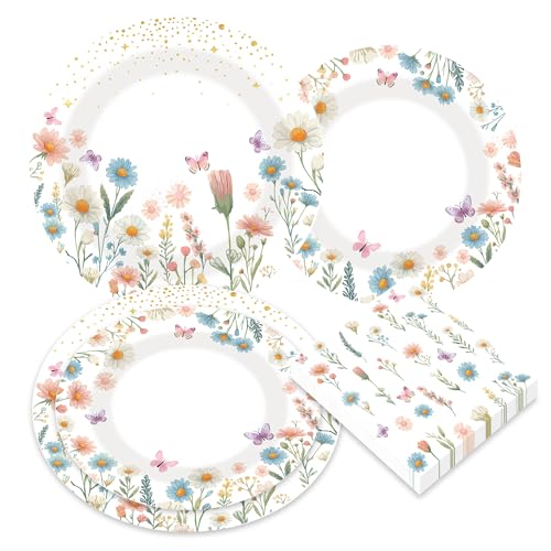 Wildflower Party Supplies Wildblume Party-Zubehör Blumenpapier Servietten Frühlingsblumen Baby Dusche Geburtstag Geschirr Dekorationen für Hochzeit Wildflower Party Supplies Wildblume Party-Zubehör Blumenpapier Servietten Frühlingsblumen Baby Dusche Geburtstag Geschirr Dekorationen für Hochzeit von BACH AND BOOZY