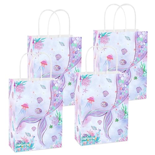 12 PCS Meerjungfrau Party Gunst Taschen Unter dem Meer Party Goodie Bags Marine Meer Tiere behandeln Taschen wiederverwendbar für Mädchen Geburtstag Babydusche Bridal Shower 12 PCS Meerjungfrau Party Gunst Taschen Unter dem Meer Party Goodie Bags Marine Meer Tiere behandeln Taschen wiederverwendbar für Mädchen Geburtstag Babydusche Bridal Shower von BACH AND BOUJEE