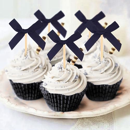 24 Pcs Schwarzer Bogen Cupcake Toppers Tortenaufleger Bow Geburtstag Dekorationen Für Bow Bridal Shower Bachelorette Babyshower 24 Pcs Schwarzer Bogen Cupcake Toppers Tortenaufleger Bow Geburtstag Dekorationen Für Bow Bridal Shower Bachelorette Babyshower von BACH AND BOUJEE
