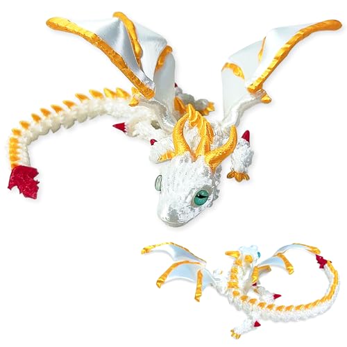 3D-gedruckter Drache, weißer Schneekristall, Drache, Heimdekoration, Schreibtischspielzeug, Heimbüro, Dekoration, Schreibtischspielzeug für Geburtstagsparty 3D-gedruckter Drache, weißer Schneekristall, Drache, Heimdekoration, Schreibtischspielzeug, Heimbüro, Dekoration, Schreibtischspielzeug für Geburtstagsparty von BACH AND BOUJEE