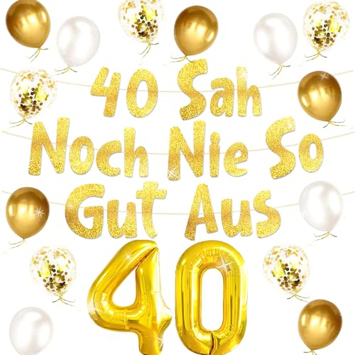 40 Sah Noch Nie So Gut Aus Banner 40 Geburtstag 40 Geburtstag Frau Mann Ballon Geschenke Partyzubehör Jubiläum Frauen Party Dekoration 40 Sah Noch Nie So Gut Aus Banner 40 Geburtstag 40 Geburtstag Frau Mann Ballon Geschenke Partyzubehör Jubiläum Frauen Party Dekoration von BACH AND BOUJEE
