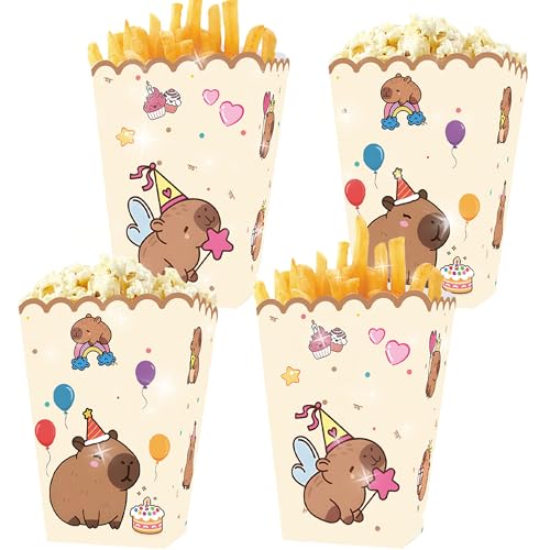 BACH AND BOUJEE 12pcs Capybara Partygeschenk Boxen Niedliche Capybara Goodies Bonbontüten Popcorn Boxen Tier Bonbonboxen für Hochzeiten Geburtstage und Babypartys BACH AND BOUJEE 12pcs Capybara Partygeschenk Boxen Niedliche Capybara Goodies Bonbontüten Popcorn Boxen Tier Bonbonboxen für Hochzeiten Geburtstage und Babypartys von BACH AND BOUJEE