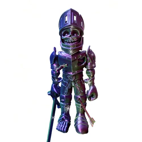 BACH AND BOUJEE 3D Gedruckte Skelett Ritter Skelettfigur mit Abnehmbaren Accessoires Skelett Halloween Partyzubehör Fantasy Welten Dekoration Tischdekoration Geburtstagsgeschenk für Gamer BACH AND BOUJEE 3D Gedruckte Skelett Ritter Skelettfigur mit Abnehmbaren Accessoires Skelett Halloween Partyzubehör Fantasy Welten Dekoration Tischdekoration Geburtstagsgeschenk für Gamer von BACH AND BOUJEE