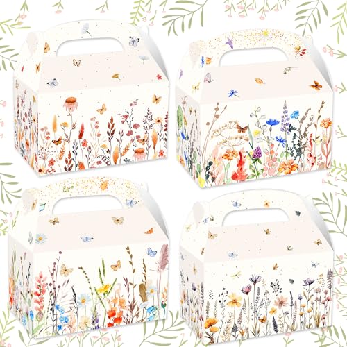 BACH AND BOUJEE Geschenktüten mit Wildblumen-Motiv, Süßigkeitenbeutel für Blumen, Brautparty, Babyparty, Geburtstag, Hochzeit, Partyzubehör, 12 Stück BACH AND BOUJEE Geschenktüten mit Wildblumen-Motiv, Süßigkeitenbeutel für Blumen, Brautparty, Babyparty, Geburtstag, Hochzeit, Partyzubehör, 12 Stück von BACH AND BOUJEE
