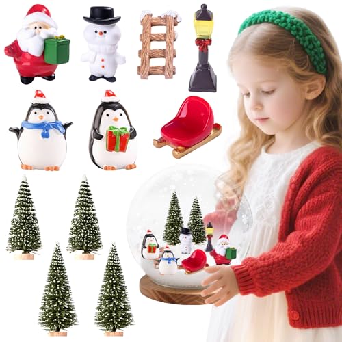 BACH AND BOUJEE Miniatur-Ornament-Set für Heimwerker, Schneemann, Pinguin, Tischdekoration, Feengarten, Zubehör für Weihnachten, Dorf, Zuhause, Geschenk, Handwerk BACH AND BOUJEE Miniatur-Ornament-Set für Heimwerker, Schneemann, Pinguin, Tischdekoration, Feengarten, Zubehör für Weihnachten, Dorf, Zuhause, Geschenk, Handwerk von BACH AND BOUJEE