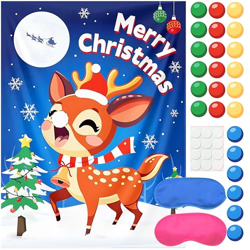 BACH AND BOUJEE Weihnachts-Party-Spiele-Zubehör, Pin The Nose On The Snowman, Spiel für Kinder, Weihnachtsfeier, Spiele, Aktivitäten für Familien, Weihnachtsgeschenke BACH AND BOUJEE Weihnachts-Party-Spiele-Zubehör, Pin The Nose On The Snowman, Spiel für Kinder, Weihnachtsfeier, Spiele, Aktivitäten für Familien, Weihnachtsgeschenke von BACH AND BOUJEE