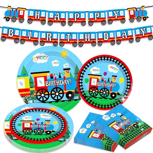 BACH AND BOUJEE Zug Party Geschirr Teller Servietten Zug Geburtstag Partygeschirr Kindergeburtstag Tischdeko Geburtstag Deko Partygeschirr für 16 Gäste BACH AND BOUJEE Zug Party Geschirr Teller Servietten Zug Geburtstag Partygeschirr Kindergeburtstag Tischdeko Geburtstag Deko Partygeschirr für 16 Gäste von BACH AND BOUJEE