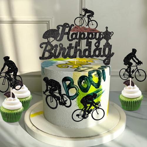 Fahrrad-Cupcake-Topper, Fahrrad-Sport-Kuchendekorationen für Sportthema, Babyparty, Geburtstag, Hochzeit, Party, Kuchendekorationen Fahrrad-Cupcake-Topper, Fahrrad-Sport-Kuchendekorationen für Sportthema, Babyparty, Geburtstag, Hochzeit, Party, Kuchendekorationen von BACH AND BOUJEE